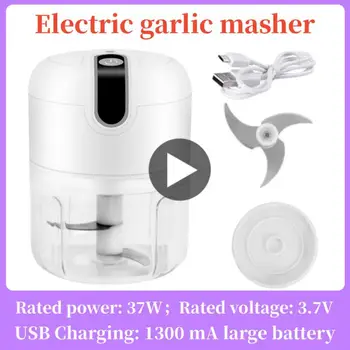 100/250mL מיני אלקטריק שום מועך המסוק קאטר ג ' ינג 'ר מועך מכונת המטבח מזון מגרסה צ' ילי ירקות טעינת USB
