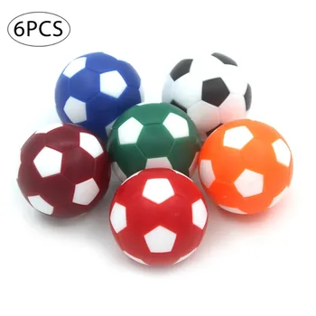 חם 6PCS 32mm שחור לבן Socer כדור בידור גמיש מאומן רגוע קטן Socer הכדור מיני כדורגל שולחן ביצים