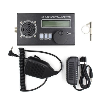 1 הגדרת נייד משולב רדיו בגלים קצרים המשדר USDX QRP SDR רדיו תחביבים משדר + תקע אמריקאי