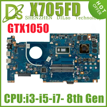 KEFU X705FD הלוח האם Asus Vivobook Pro 17 X705 N705FD מחשב נייד לוח אם עם i3-8145U i5-8265U i7-8565U GTX1050-2G/4G DDR4