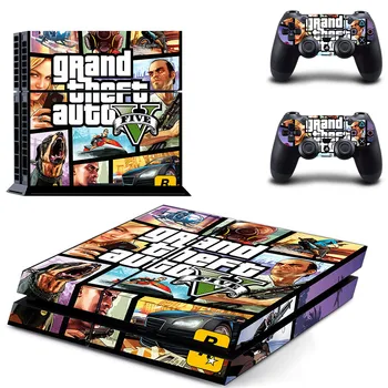 Grand Theft Auto V GTA 5 PS4 עור מדבקת מדבקות כיסוי מגן עבור הקונסולה והבקר עורות ויניל