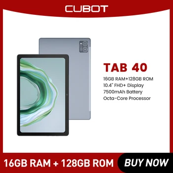 Cubot הכרטיסייה 40, 4G אנדרואיד Tablet, 16GB RAM(8GB+8GB), 128GB ROM, 10.4