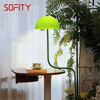 SOFITY הנורדי הירוק מנורת רצפה אופנה אמנות מודרנית המשפחה גרה בחדר השינה יצירתיות LED דקורטיבי עומד אור