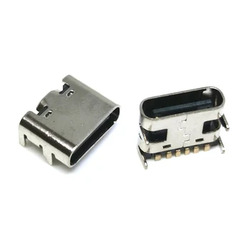6 Pin SMT מחבר שקע מיקרו USB מסוג C 3.1 נשי מיקום SMD לטבול PCB עיצוב DIY הנוכחי גבוה טעינה