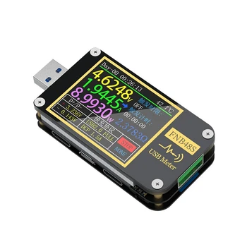 FNB48S USB קיבולת בודק מתח הנוכחי מטר צג כוח גילוי מנתח כלי בדיקה ללא Bluetooth