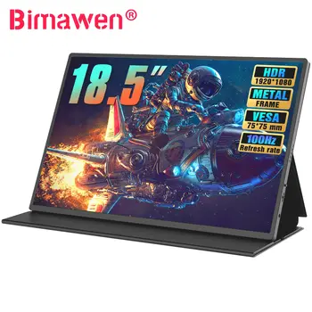 Bimawen 18.5 אינץ 100Hz נייד 1080 צג גדול FHD IPS מסך HDR המשחקים תצוגה W/VESATravel השני צג מחשב Xbox PS5