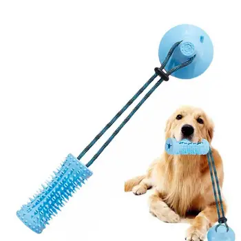 הכלב ללעוס את הכדור צעצועים אגרסיבי לועסי אינטראקטיבי כלב צעצוע פאזל מזון מתקן היניקה גביע הכלב טאג צעצוע לכלבים שיניים נקיות