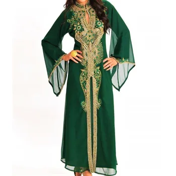 דובאי, מרוקו Kaftan ז ' ורז ' ט השמלה Jilbab הערבי בגדי נשים ונשים מגמות אופנה