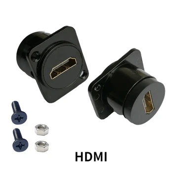 HDMI נקבה נקבה התחת ישר משותף עם בורג קבוע פנל מתאם מחבר מודול