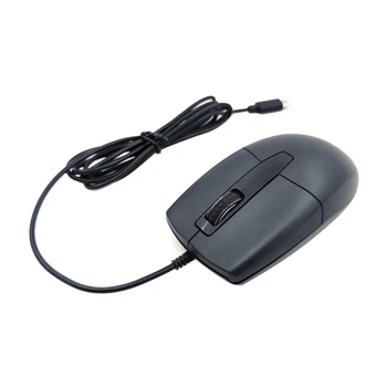 USB Type C העכבר על מחשבים, טלפונים חכמים טבליות 1000DPI שליטה מדויקת 1.5 מ ' חוט