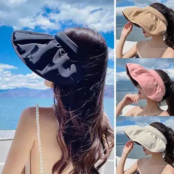 עבור נשים חיצונית החוף שימוש כפול הקיץ דלי כובעי קש שמשיה כובע שיער חישוק כובע השמש