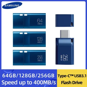 SAMSUNG סוג C-USB Flash Drive 64GB 128G 256G עט כונן USB 3.1 Type C Pendrive מקל זיכרון או למחשב הנייד Smartphone Tablet