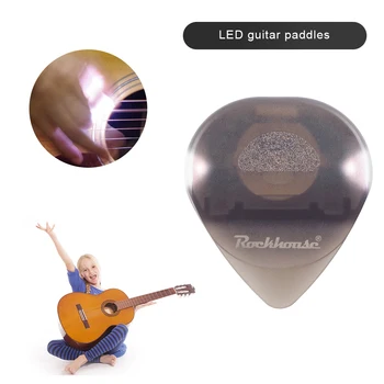 ג ' אז Plectrum LED מפרט זוהר מרים גיטרה עם אורות LED זוהר מרים גיטרה על חשמלית גיטרה אקוסטית גיטרה בס