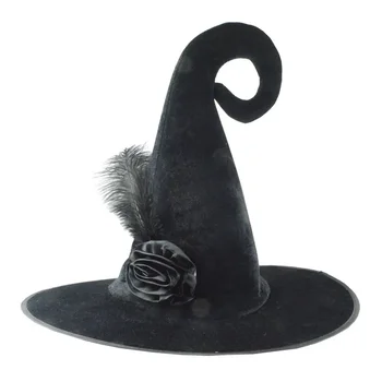 מעצב מותג גברים ונשים חגיגי כובעי מסיבות להתלבש על הבמה מכשפה המכשפה כובע פינה шапка женская 모자 gorras