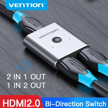 Vention HDMI Switcher 4K דו-כיוון 2.0 HDMI Switch 1x2/2x1 מתאם 2 1 ממיר PS4/5 Xiaomi תיבת הטלוויזיה HDMI Splitter