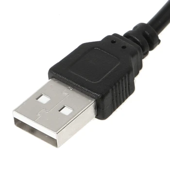 USB 2.0 זכר ל-4.0x1.7mm 5 מחבר החבית כבל חשמל כבל שחור על PSP1000