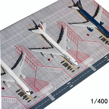 מידה 1/400 התעופה מטוסי הנוסעים דוגמנית מסלול PVC חניה סינר משטח מטוסים זירת המדיה דיורמה ערכות 1Pcs