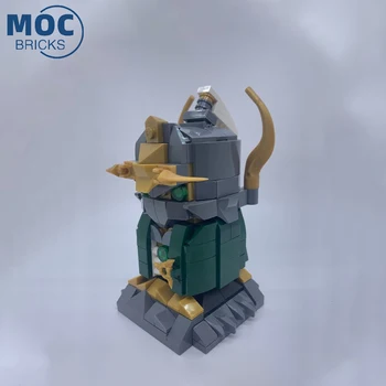 סדרת המשחק MOC Brickheadz דמות מצוירת הלילה האלף החליפה דגם הרכבה צעצוע אבני הבניין לילדים מתנות חג המולד