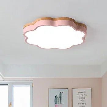 נורדי פשוטה אלון ענן Led ניתן לעמעום אורות התקרה בסלון סגסוגת Led מנורת תקרה בחדר השינה אקריליק תקרת Led תאורה
