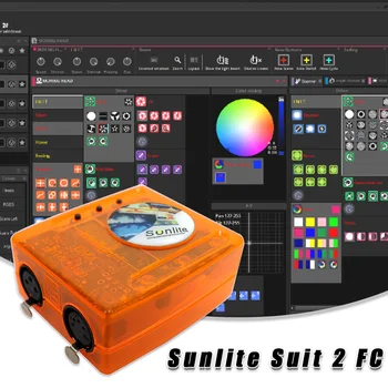 Sunlite סוויטה 2 בשלב תאורת Controller DMX512 תוכנת DJ, דיסקו ציוד תאורה שליטה Dj, דיסקו Suite2