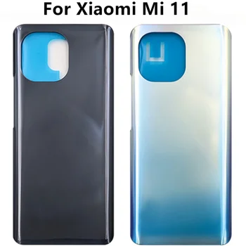 Xiaomi Mi 11 M2011K2C M2011K2G הסוללה הכיסוי האחורי 3D לוח זכוכית Mi11 הדלת האחורית דיור התיק עם דבק להחליף