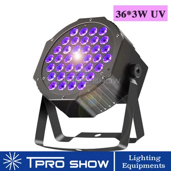שלב Blacklight להראות מקרן אור שחור UV מנורת דיסקו Dmx LED Par האור מיני תאורת הבמה אפקט Strobe די. ג ' יי הבית מסיבה