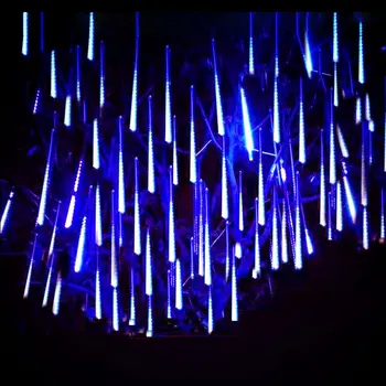 1/2/3/4 להגדיר מטאורים, גשם LED פיות אורות מחרוזת לויה רחוב גרלנד חג המולד קישוטים הביתה חיצונית השנה החדשה