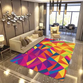 נורדי גיאומטריות אישיות השטיח בסלון ביתי פשוט השינה ליד המיטה טאטאמי שטיח הרצפה קפה שולחן ספה tapete פארא סלה