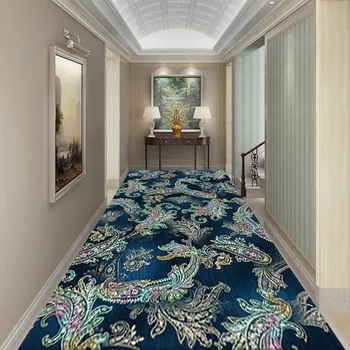 תקציר רצים במסדרון השטיח בחדר השינה דקורטיביים מסדרון מחצלת מטבח השטיח להתאמה אישית 2m/3m שטיח פסטורלי מדרגות מחצלת מחצלת