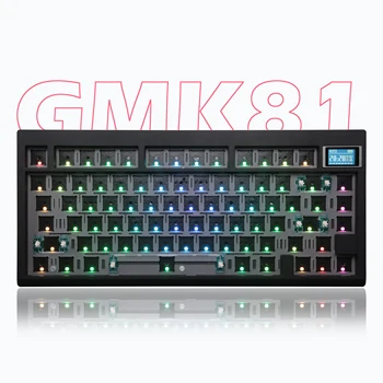 GMK81 הניתנים להחלפה חמה מכני מקלדת ערכת Bluetooth 5.0 2.4 G אלחוטי עם תאורה אחורית RGB אטם רכוב תמיכה באמצעות מותאם אישית