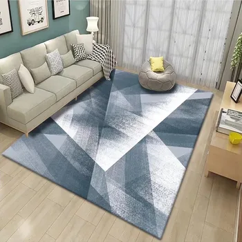 פשטות שיפוע צבע יוקרה שטיחים עבור הסלון קישוט חדר השינה גדול השטיח במכונה החלקה לשחק שטיח הרצפה