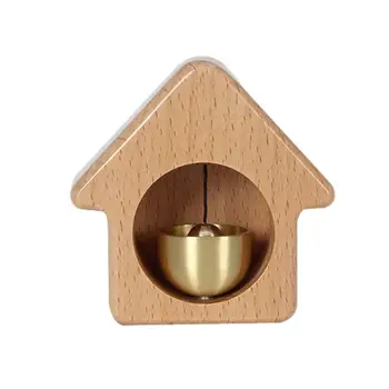 עץ פעמון פעמון הבית בצורת פעמון הדלת לעסקים מגנטי עץ פעמון חנויות פעמון הדלת עבור דלת נפתחת הדלת פעמון