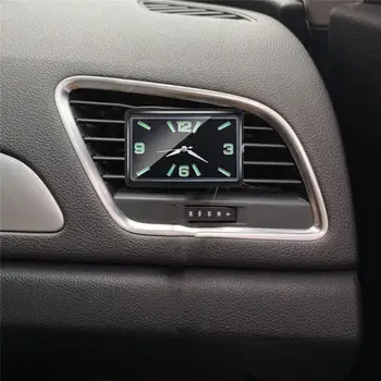 כיכר המכונית השעון עיצוב פנים דביק אלקטרוני, פתח קליפ שמור על סגנון רכב כלי רכב קוורץ שעונים L8p3