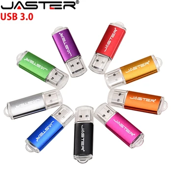 ג ' סטר מהירות גבוהה USB 3.0 כונן פלאש 128GB צבעוני מקל זיכרון 64GB עט מהודר לנהוג 32GB פלסטיק Pendrive 16GB בחינם טבעת מפתח