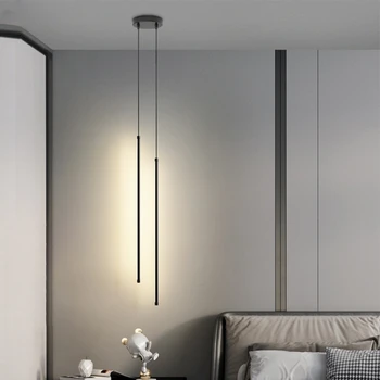 Led מודרנית תליון אור על הסלון לחדר האוכל שליד המיטה בחדר השינה בבית תלוי תליון מנורה התקרה נברשות תאורה