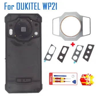 מקורי חדש OUKITEL WP21 כיסוי סוללה, מצלמה מתכת קישוט חלקים עדשת מצלמה אחורית לראיית לילה עדשה עבור Oukitel WP21 טלפון