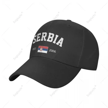 לשני המינים כובע בייסבול סרביה EST.2006 יום העצמאות פראי השמש צל מצחיה מתכווננת חיצונית כובעים עבור נשים גברים