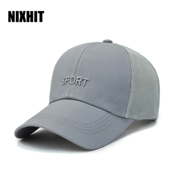 NIXHIT אופנה נשים גברים כובע בייסבול של קיץ רשת לנשימה דק חיצוני ספורט טיולי הליכה טיפוס נוהג לדוג משאית כובע A273