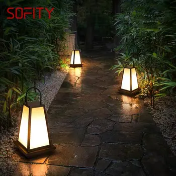 SOFITY חיצוני מודרני סולארית דשא מנורת LED תאורה ניידת אטימות IP65 דקורטיבי עבור גן משלוח חינם