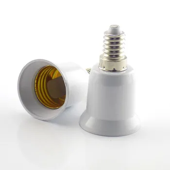 1PCS E14 כדי E27 מנורת בעל ממיר ל220V חסין אש שקע בסיס ממירים הנורה מתאם המרה תאורה אביזרים