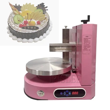 חצי-אוטומטי עוגת יום הולדת קרם הפצת מכונת עוגות טיח קרם ציפוי מכונת מילוי לקשט עוגה מכונות