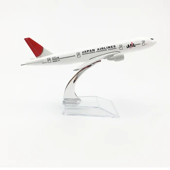 משלוח חינם יפן איירליינס דגם מטוס בואינג 777 מטוס 16CM סגסוגת מתכת diecast 1:400 מטוסים דגם צעצוע לילדים