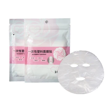100Pcs טבעי פלסטיק חד פעמיות הסרט יופי בריא כלי העור טיפול פנים מלא מנקה מסכת נייר נייר חד פעמיות מסכות