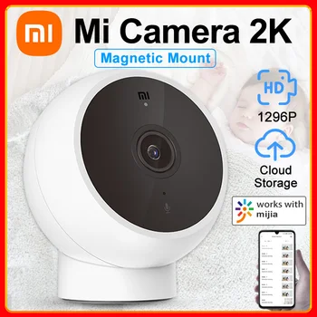 Xiaomi חדש Mijia חכם מצלמת IP 2K 1296P HD ראיית לילה מצלמת בייבי מוניטור אבטחה מצלמת וידאו AI האנושי Mi בית חכם החיים