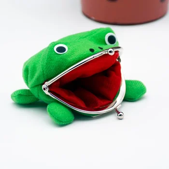במגמת מוצרים מקסימים אנימה צפרדע ארנק ארנק מטבעות מפתחות חמוד קטיפה צפרדע קריקטורה Cosplay ארנק נשים שקית Accessorie