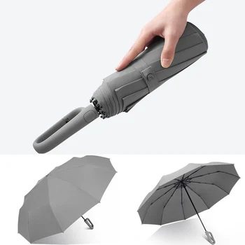 גברים, נשים, אוטומטי מלא 3 מקפלים גשם מטריה התנגדות הרוח אטים לגשם שמש UV השמשייה זכר נקבה עסקים יוקרה שמשיה מתנה