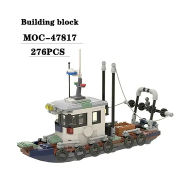 חדש MOC-47817 קטן מכמורת דיג סירה משולבים בניין מודל 789PCS למבוגרים וילדים יום ההולדת של חג המולד צעצוע מתנות