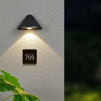 חיצוני עמיד למים 5W LED מנורת קיר בסגנון פשוט עיצוב הבית הוביל שער החצר מרפסת גינה מרפסת קיר אור AC85-265V