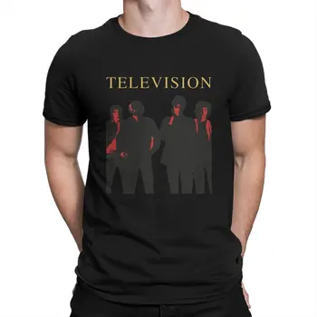 להקות פאנק משנת 1970 בארצות הברית חולצות גברים טלוויזיה אופנה כותנה צווארון שרוול קצר הבגדים המקוריים