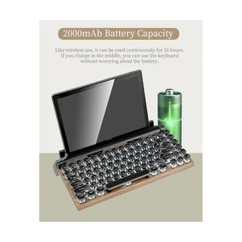 83 מפתחות המשחקים קלידים רטרו כתיבה מקלדת Bluetooth האלחוטית מקלדת USB מכני פאנק Keycaps עבור PC, C